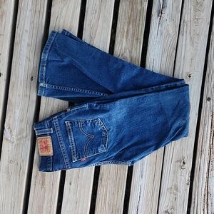 Levi Strauss & Co 517 Girls Size 12 Slim Flare Dark Wash Jeans Levi's